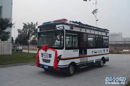 山西汾陽鴻馬流動警務(wù)室發(fā)車——構(gòu)筑山西安保屏障