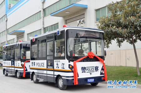 江西九江鴻馬流動(dòng)警務(wù)室發(fā)車——提升打防犯罪“正能量”